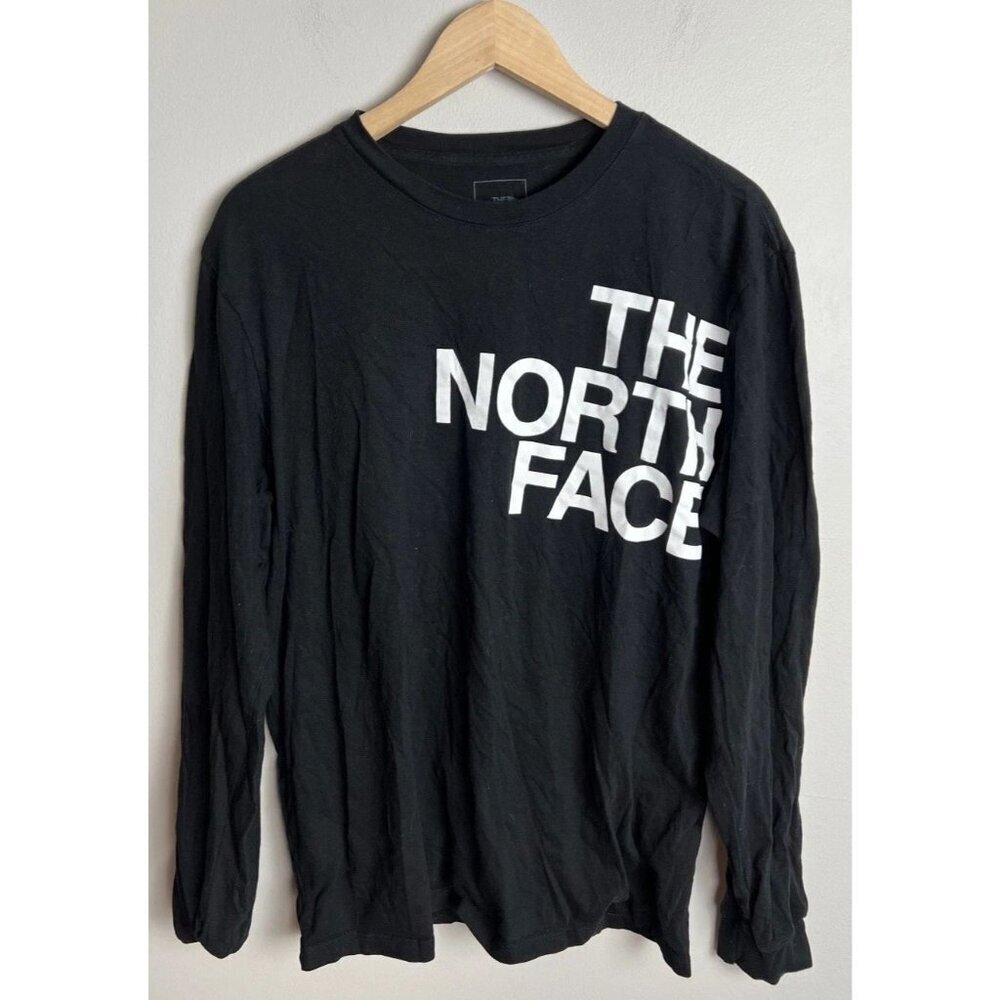 The North Face Black Long Sleeve Graphic T-Shirt Cotton Size Large Men’s
